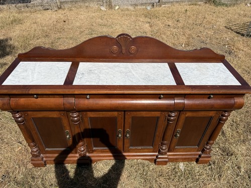 Large marble top sideboard - large,