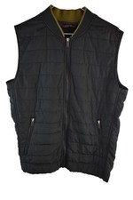 ZARA MAN Basic Black Padded Gilet size L Mens Full Zip Quilted Casual Outdoors