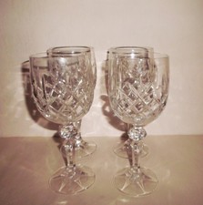 4 x Good Quality, lead Crystal