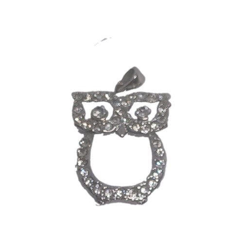 Silver owl inch pendant - owl, 1