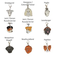 Dog breeds clip bag charm - clip-on,