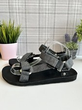 Teva Original Universal Denim Sandals UK Size 8 - Charcoal