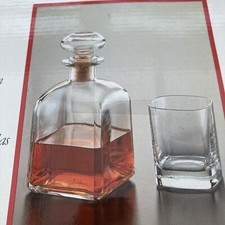 Crystal Decanter & 6 Glasses