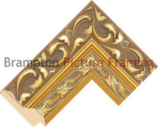 75mm Wide Gold Reverse Wood