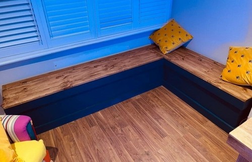 Bespoke corner monks - monks, bench
