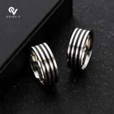 MENS RINGS TITANIUM STAINLESS