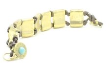 Van Peterson Santa Fe Yellow Gold on 925 Slab Bracelet - Supplied in VP Box