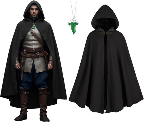 Medieval costume cloak with - medieval,