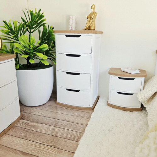 Curved tallboy chest - chest, of