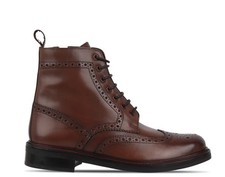Firetrap Leather Brogue Boots Mens Brown Size UK 10 EU 45 *REFSSS670