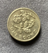 Old Flower Floral  ENGLAND Rose, Oak, old £1 Pound Coin - Rare Collectable 2013