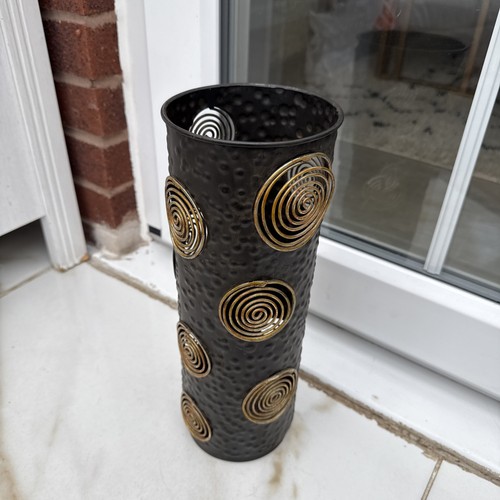 Black gold vase - &, metal