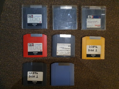 Iomega zip 100 disks - 8,