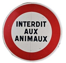 Vintage French Road Sign