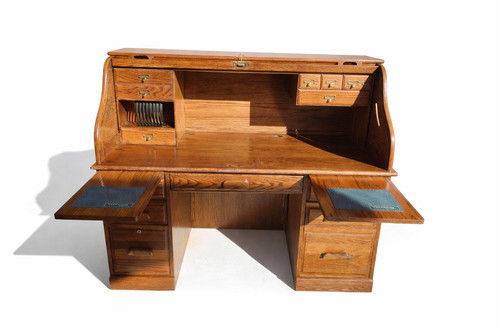 Winners only oak roll top - roll, desk