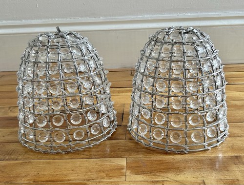 Vintage beaded ceiling shades - beaded,
