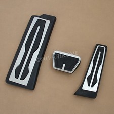 LHD AT Car Footrest & Brake & Gas Pedal Cover Kit For BMW 3-Series Sedan/Wagon
