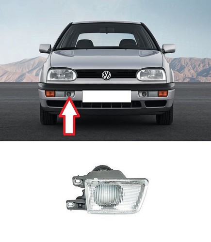 Front bumper foglight light - front,