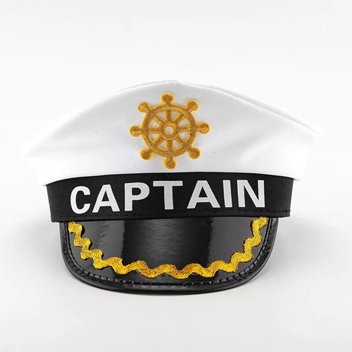 White navy captain - white, gold