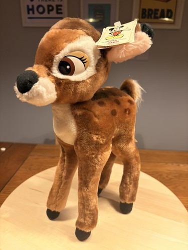 Vintage posable bambi plush - vintage,