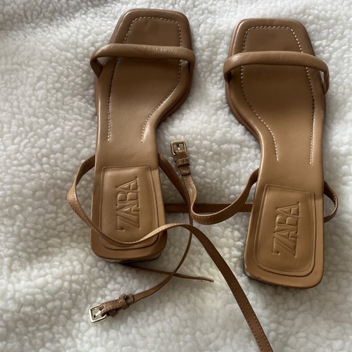 Woman zara beige leather - woman’s,