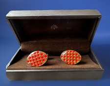 Mulberry Pulka Dot Oval Cufflinks  Boxed