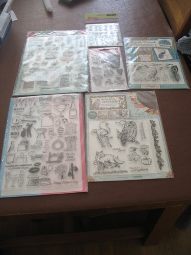 Clear rubber stamps for card - stamps,