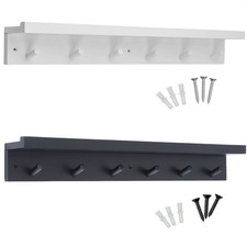 Coat Hooks with Shelf, 68cm