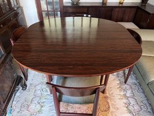 Vintage c. 1960's  Greaves & Thomas Rosewood Extending Dining Table & Chairs