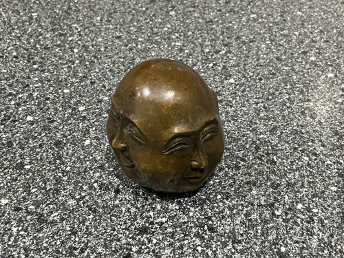 Vintage retro brass four - , faced