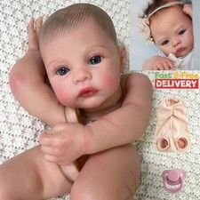 17" Preemie Reborn Meadow 3D Painted Kit Veins Eyelashes Realistic DIY Baby Doll