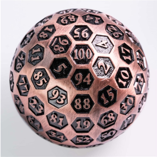 45mm Metal 100-Sided Die -