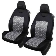 2 Black Front Car Seat Covers