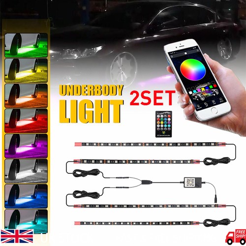 Led strip under car tube - 8x,
