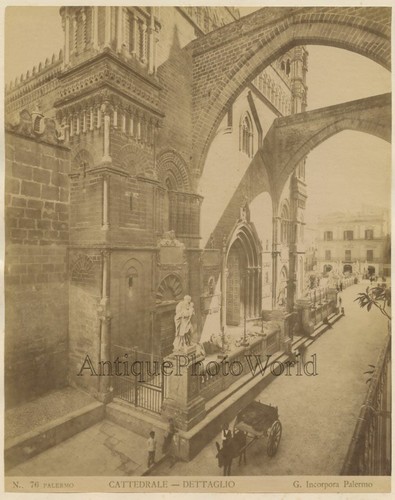 Palermo italy cathedral - palermo, donkey