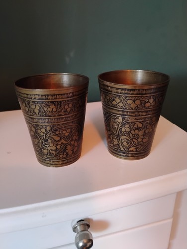 Vintage indian brass lassi - indian,