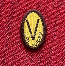1 X Old Brownie Venture Badge USED (1968-87)  Vintage GirlGuiding Guides
