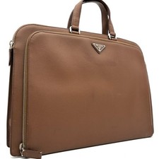 PRADA Triangle Logo Briefcase