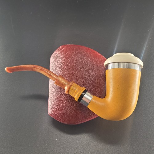 Calabash mahogany pipe - calabash,