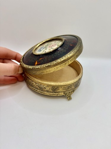 Vintage brass petit point - brass,