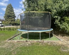 Zero Gravity, 14ft Trampoline, with Ground Ankers & Fake Grass, RRP £425