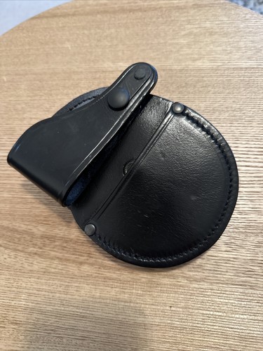 Police black leather left - police,