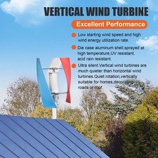 3000W Vertical Axis Wind