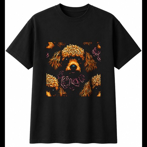 Detailed miniature poodle with - detailed,