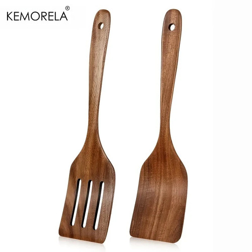 Wooden cooking spatula set - wooden,
