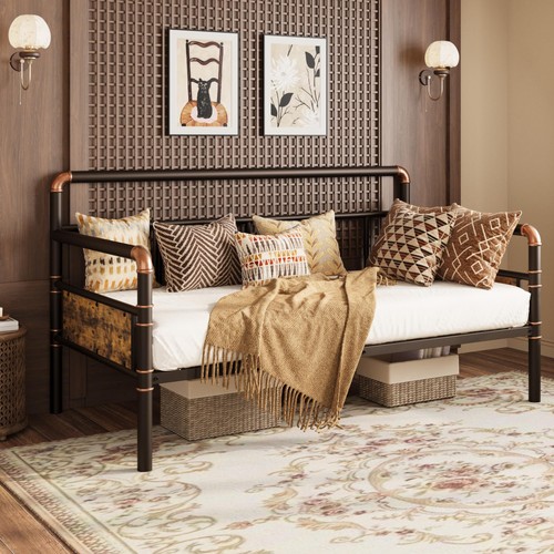 Metal daybed frame with curved - daybed,