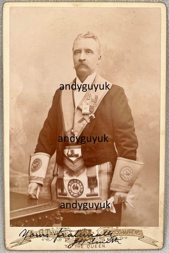 Cabinet card masonic - card,