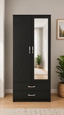 Ready Assembled Black 2 Door