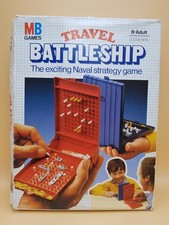 Battleship Vintage Travel Edition MB Games 1982 VG Complete