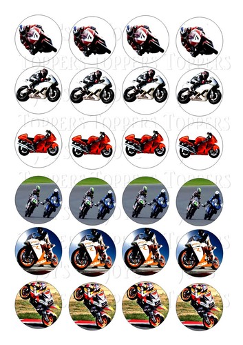 Motor bike racing wafer - motor,